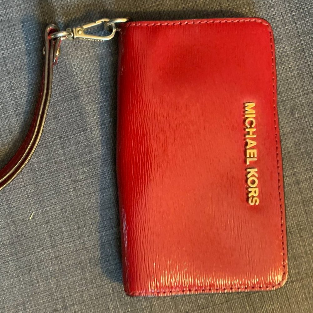 Michael Kohrs Red Wallet Wristlet